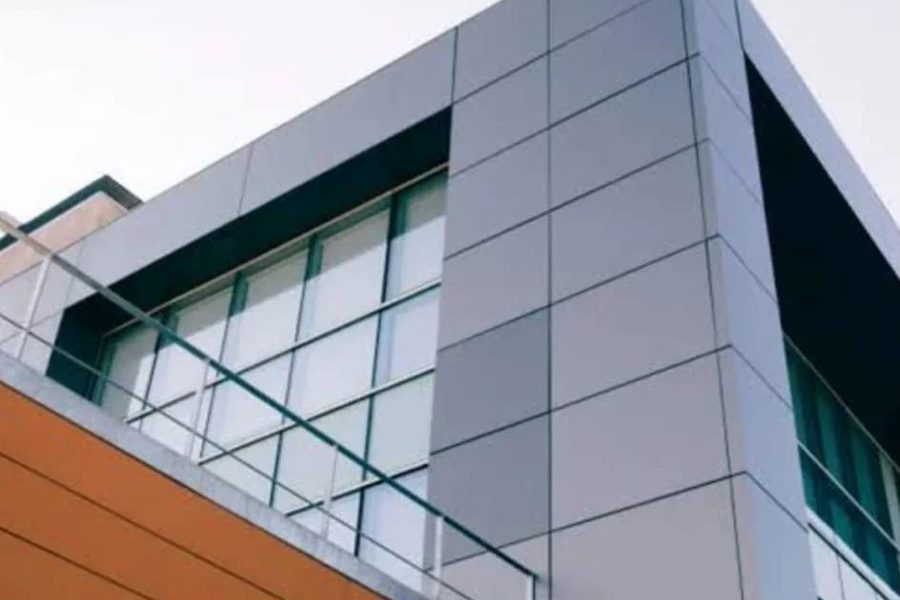 ACP front elevation on a residential building